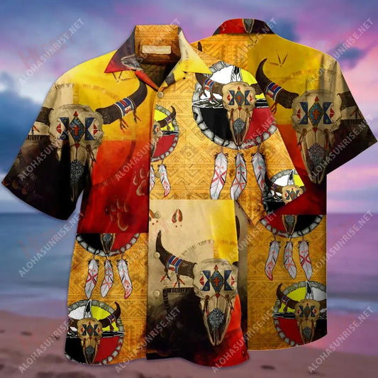 Native American Medicine Wheel Short Sleeve Shirt Vacation Hawaiian T Shirts Best Hawaiian Shirts Hawaiian Shirts For Men, Hawaiian Shirt Gift, Christmas Gift