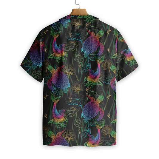 Koi Lotus And Turtle Pattern Hawaiian Shirt, Hawaiian Shirt Gift, Christmas Gift