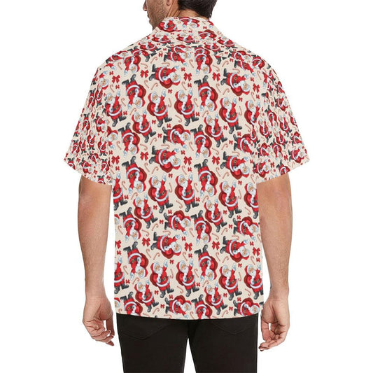 Santa Claus With Christmas Gift Bag Themed Design Hawaiian Shirt, Hawaiian Shirt Gift, Christmas Gift