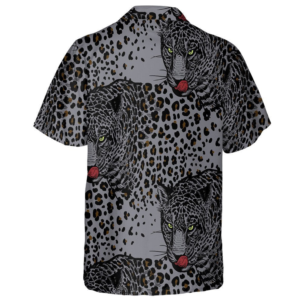 Leopards With Animals Of Wildlife Modern Beast Style Hawaiian Shirt, Hawaiian Shirt Gift, Christmas Gift