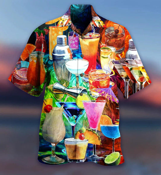 Cocktail Fruit Collection Summer Holiday On Beach Hawaiian Shirt, Hawaiian Shirt Gift, Christmas Gift