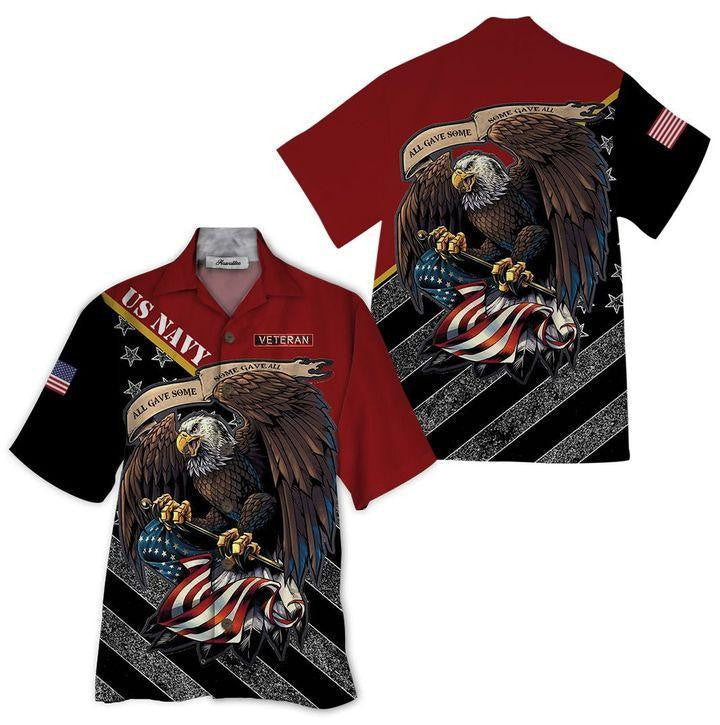 Ready Reserve US Air Navy Veteran Background Hawaiian Shirt, Hawaiian Shirt Gift, Christmas Gift