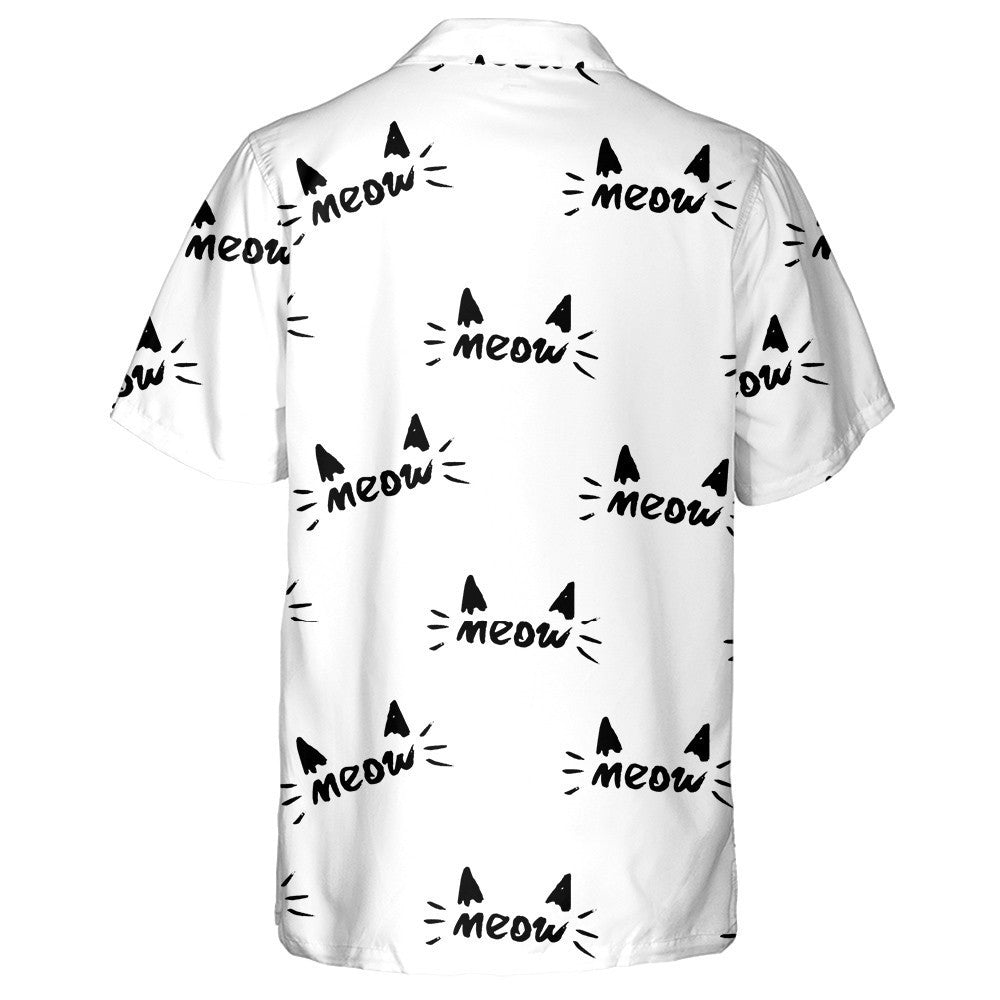 Comic Little Cats And Meow In Cartoon Style Hawaiian Shirt, Hawaiian Shirt Gift, Christmas Gift