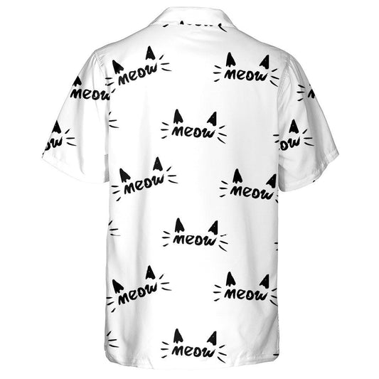 Comic Little Cats And Meow In Cartoon Style Hawaiian Shirt, Hawaiian Shirt Gift, Christmas Gift