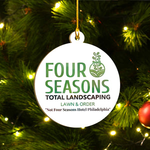 Four Seasons Total Landscaping Ornaments Set, Funny Christmas Ornaments Family Gift Idea