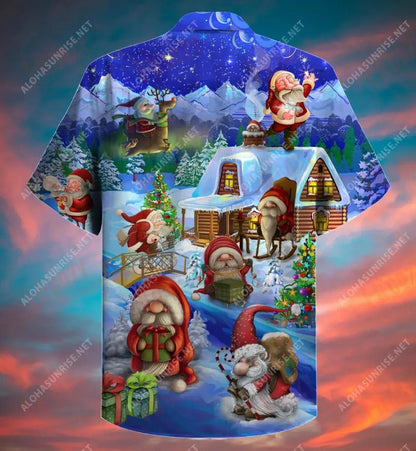Little Santa Merry Christmas Short Hawaiian Shirt Hobbies Aloha Shirt Hawaiian Crazy Shirts Hawaiian Shirt Pattern, Hawaiian Shirt Gift, Christmas Gift