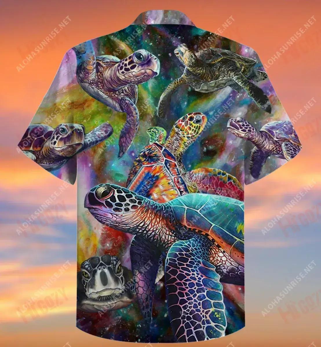 Galaxy Turtle Short Hawaiian Shirt Hobbies Aloha Shirt Best Hawaiian Shirts Hawaiian Shirts For Men, Hawaiian Shirt Gift, Christmas Gift