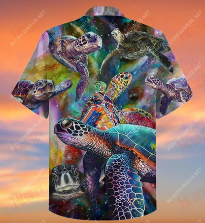 Galaxy Turtle Short Hawaiian Shirt Hobbies Aloha Shirt Best Hawaiian Shirts Hawaiian Shirts For Men, Hawaiian Shirt Gift, Christmas Gift