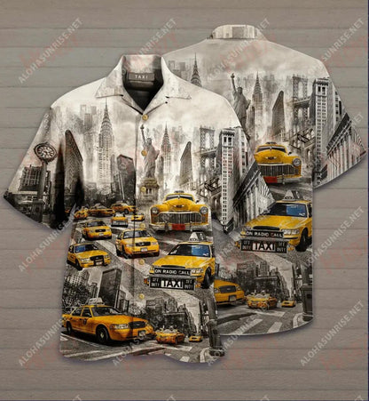 Anywhere Anytime Anyplace Taxicab Short Short Sleeve Shirt Summer Hawaiian T Shirts Tactical Hawaiian Shirt Hawaiian Shirts For Men, Hawaiian Shirt Gift, Christmas Gift
