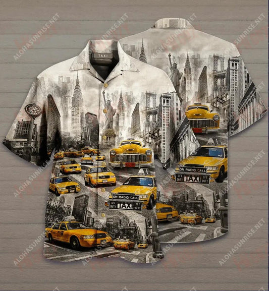Anywhere Anytime Anyplace Taxicab Short Short Sleeve Shirt Summer Hawaiian T Shirts Tactical Hawaiian Shirt Hawaiian Shirts For Men, Hawaiian Shirt Gift, Christmas Gift