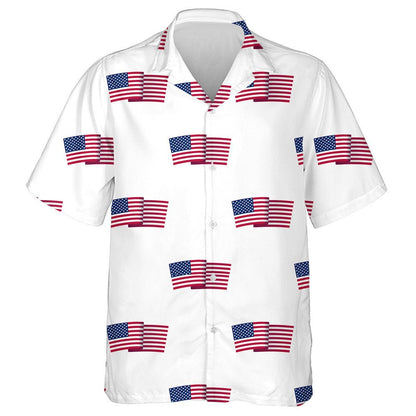 One Of The 4th July Symbols On White Background Hawaiian Shirt, Hawaiian Shirt Gift, Christmas Gift