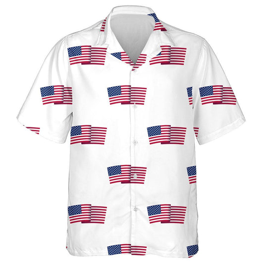 One Of The 4th July Symbols On White Background Hawaiian Shirt, Hawaiian Shirt Gift, Christmas Gift
