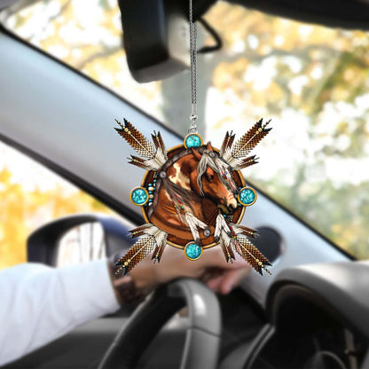 Native American Car Hanging Ornament, Interior Gift For New Car, Christmas Decoration