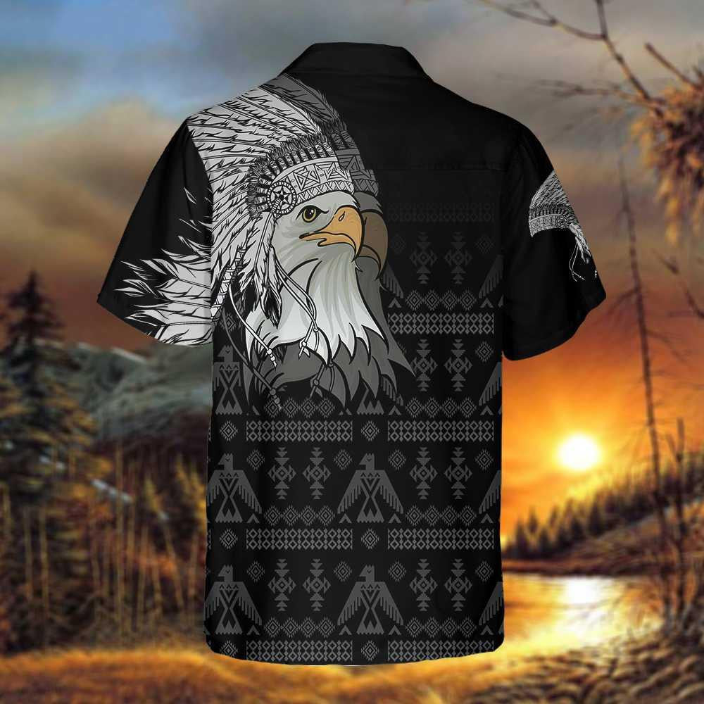 Spirit Eagle With Headdress Native American Design Hawaiian Shirt, Hawaiian Shirt Gift, Christmas Gift