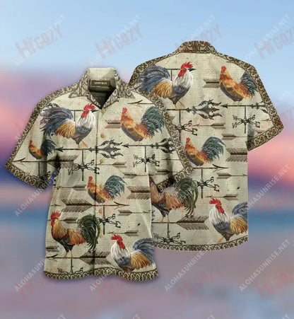 Find A Way Or Make One Weathervane Rooster Short Sleeve Shirt Hobbies Hawaiian T Shirts Best Hawaiian Shirts Hawaiian Shirt Pattern, Hawaiian Shirt Gift, Christmas Gift