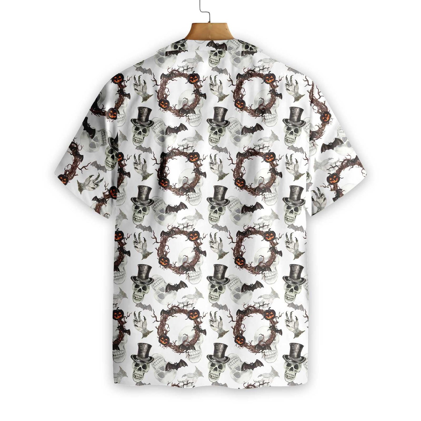 Festive Halloween With Gentleman Skull Colorful Hawaiian Shirt,Hawaiian Shirt Gift, Christmas Gift