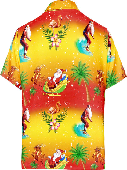 Funny Summer Season Santa Design Hawaiian Shirt,Hawaiian Shirt Gift, Christmas Gift