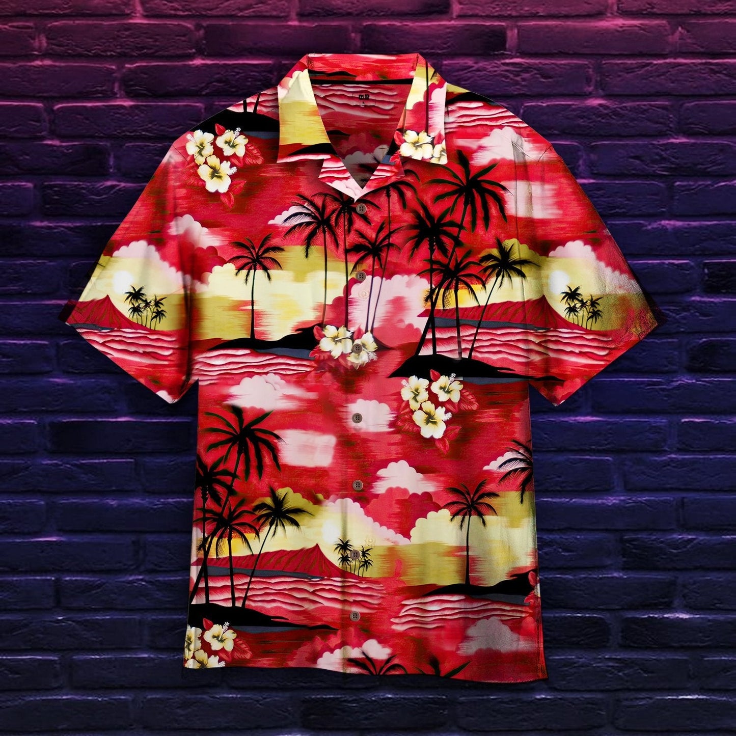 Hawaiian Sunset Multicolor Nice Design Hawaiian Shirt  For Men & Women  Adult, Hawaiian Shirt Gift, Christmas Gift