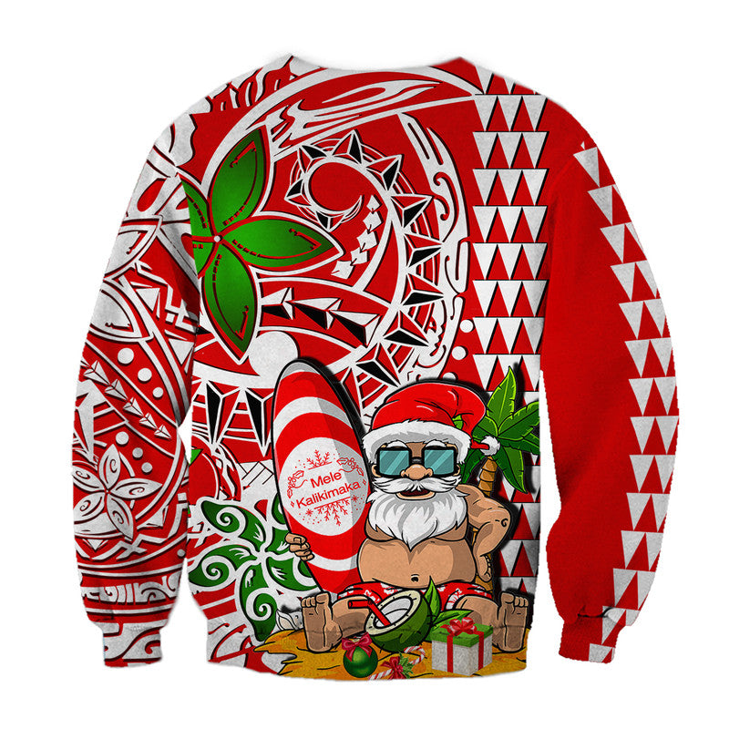Hawaii Mele Kalikimaka Santa Claus Beach Sweater, Christmas Ugly Sweater, Christmas Gift, Gift Christmas 2024