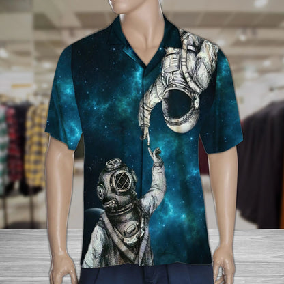 Everything's Falling Into Space With Astronaut Hawaiian Shirt,Hawaiian Shirt Gift, Christmas Gift