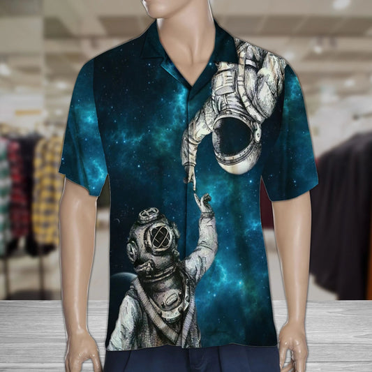 Everything's Falling Into Space With Astronaut Hawaiian Shirt,Hawaiian Shirt Gift, Christmas Gift