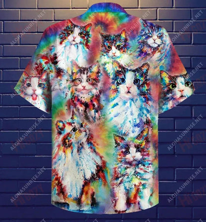 Home Is The Where Cat Is Short Hawaiian Shirt Ocean Hawaiian T Shirts Best Hawaiian Shirts Hawaiian Shirt Pattern, Hawaiian Shirt Gift, Christmas Gift