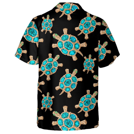 Jewelry In The Form Of A Turtle With Blue Stones Hawaiian Shirt, Hawaiian Shirt Gift, Christmas Gift