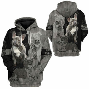 3D French Bulldog Lovers Custom Tshirt Hoodie Apparel