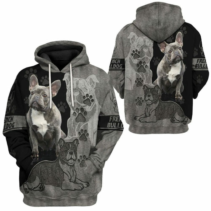 3D French Bulldog Lovers Custom Tshirt Hoodie Apparel