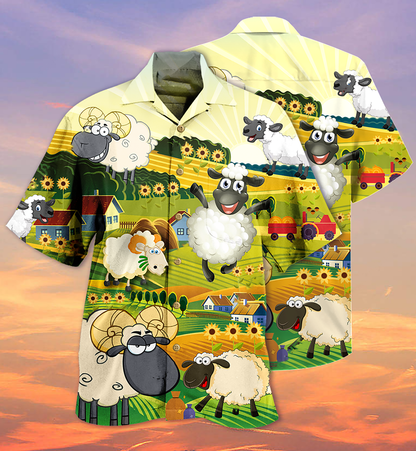 Lamb Happiness - Hawaiian Shirt, Hawaiian Shirt Gift, Christmas Gift