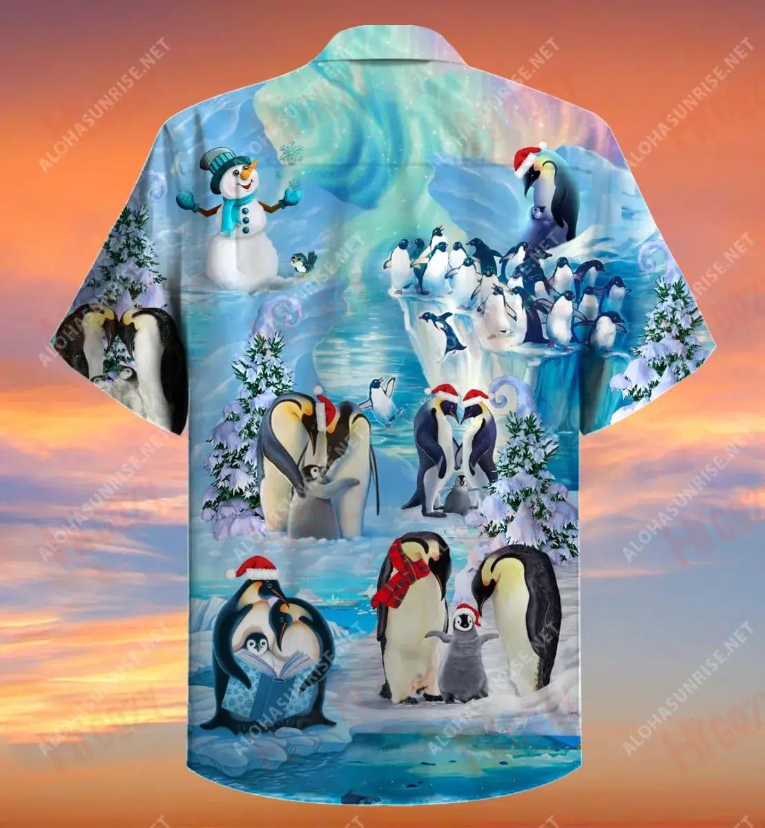 Christmas Is Time Penguins Gather Short Short Sleeve Shirt Hobbies Hawaiian T Shirts Tactical Hawaiian Shirt Funny Hawaiian Shirts, Hawaiian Shirt Gift, Christmas Gift