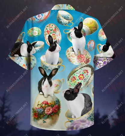 Happy Easter Bunnies Love You Hawaiian Shirt Vacation Short Sleeve Custom Hawaiian Shirts Hawaiian Shirt Pattern, Hawaiian Shirt Gift, Christmas Gift