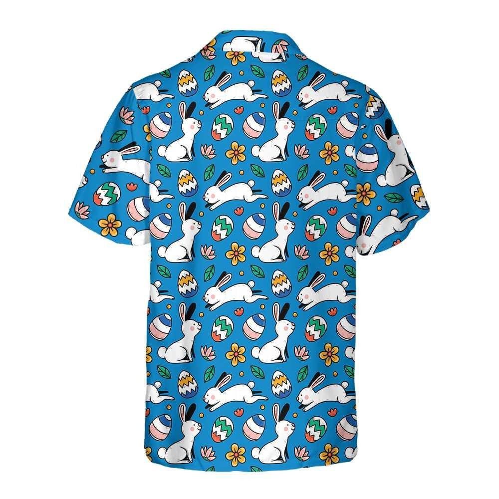 Hand Drawn Colorful Easter Pattern Hawaiian Shirt, Hawaiian For Gift