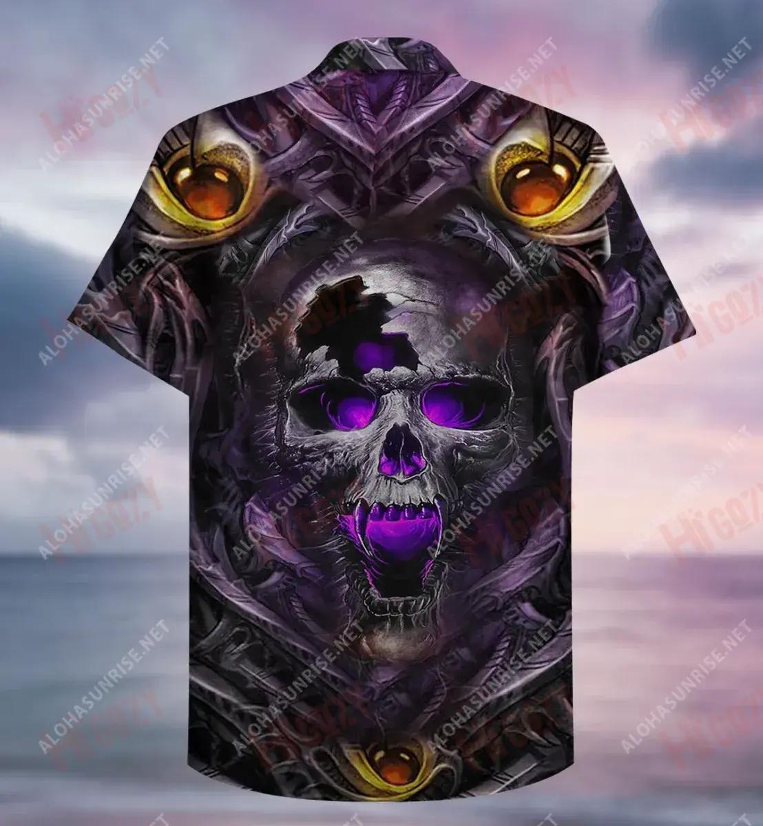 Screaming Skull Hawaiian Shirt Summer Short Sleeve Vintage Hawaiian Shirts Hawaiian Shirts For Men, Hawaiian Shirt Gift, Christmas Gift