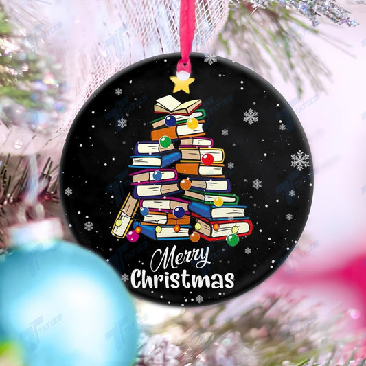 Books Merry Christmas Ornament, Christmas Ornament Gift, Christmas Gift, Christmas Decoration