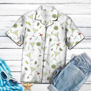 Amazing Margarita Lemon Cocktail Pattern Hawaiian Shirt, Hawaiian For Gift