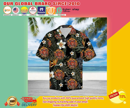 Firefighter Hawaiian Shirt, Hawaiian Shirt Gift, Christmas Gift
