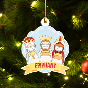 Funny Social Distancing Baby Jesus Ornaments Set of 10 & 5, Stay Home Christian Ornaments, Funny Christmas Ornaments Family Gift Idea