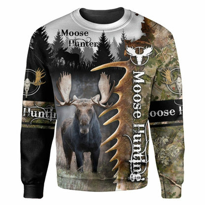 Moose Hunting - 3D All Over Printed Shirt Tshirt Hoodie Apparel