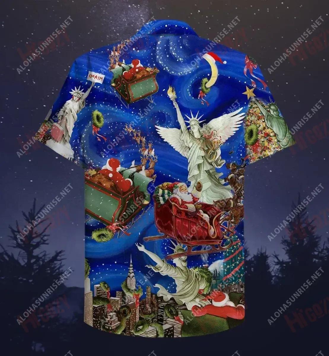 Dear Santa, Give Me Liberty N Christmas Short Hawaiian Shirt Ocean Hawaiian T Shirts Hawaiian Crazy Shirts Hawaiian Shirt Pattern, Hawaiian Shirt Gift, Christmas Gift