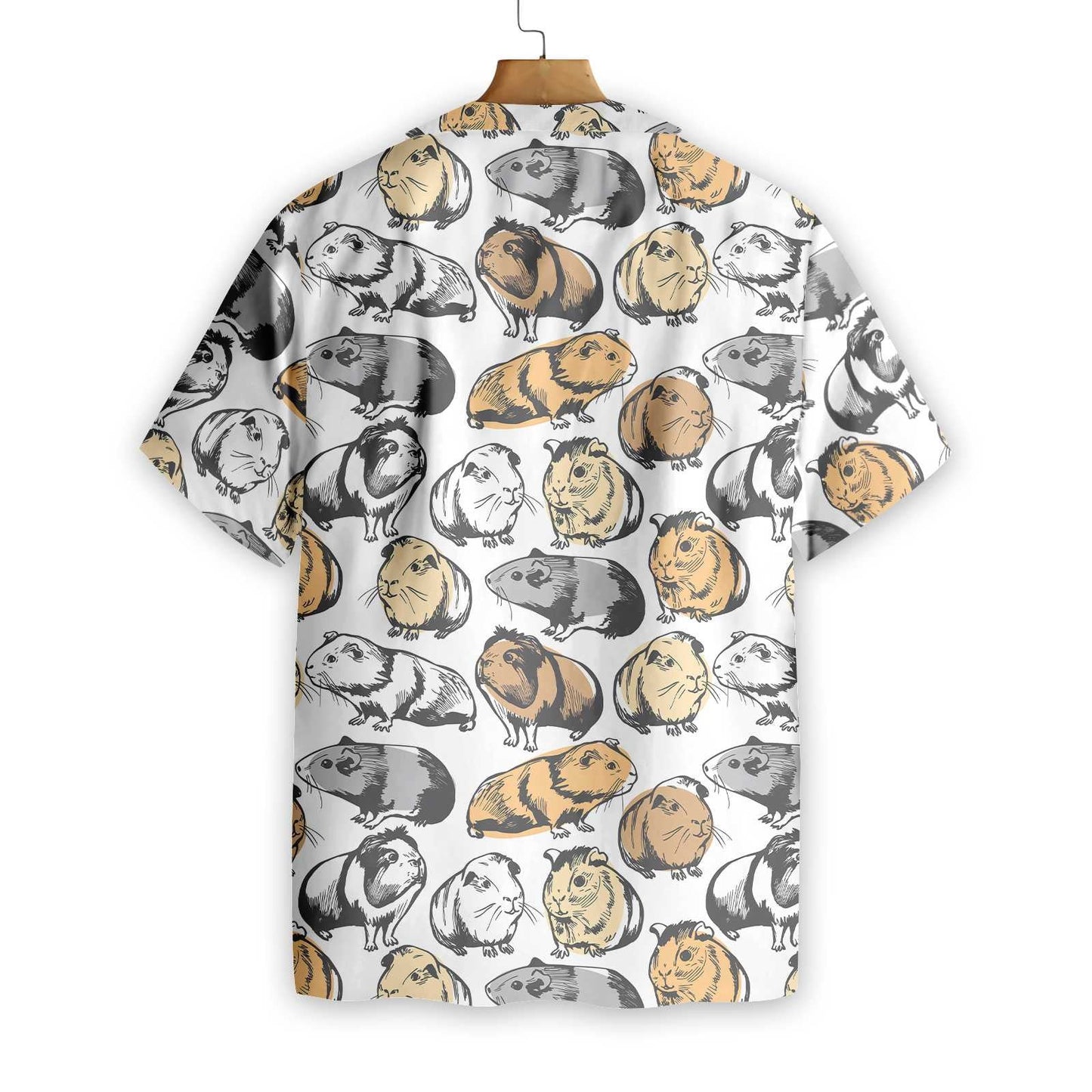 Classic Guinea Pig Seamless Design Hawaiian Shirt, Hawaiian For Gift