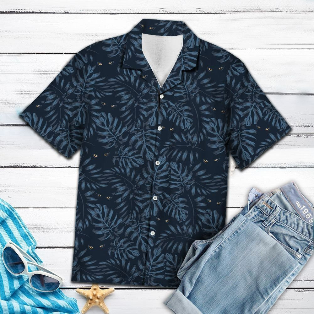Eyes Of Black Cat Outstanding Design Hawaiian Shirt,Hawaiian Shirt Gift, Christmas Gift