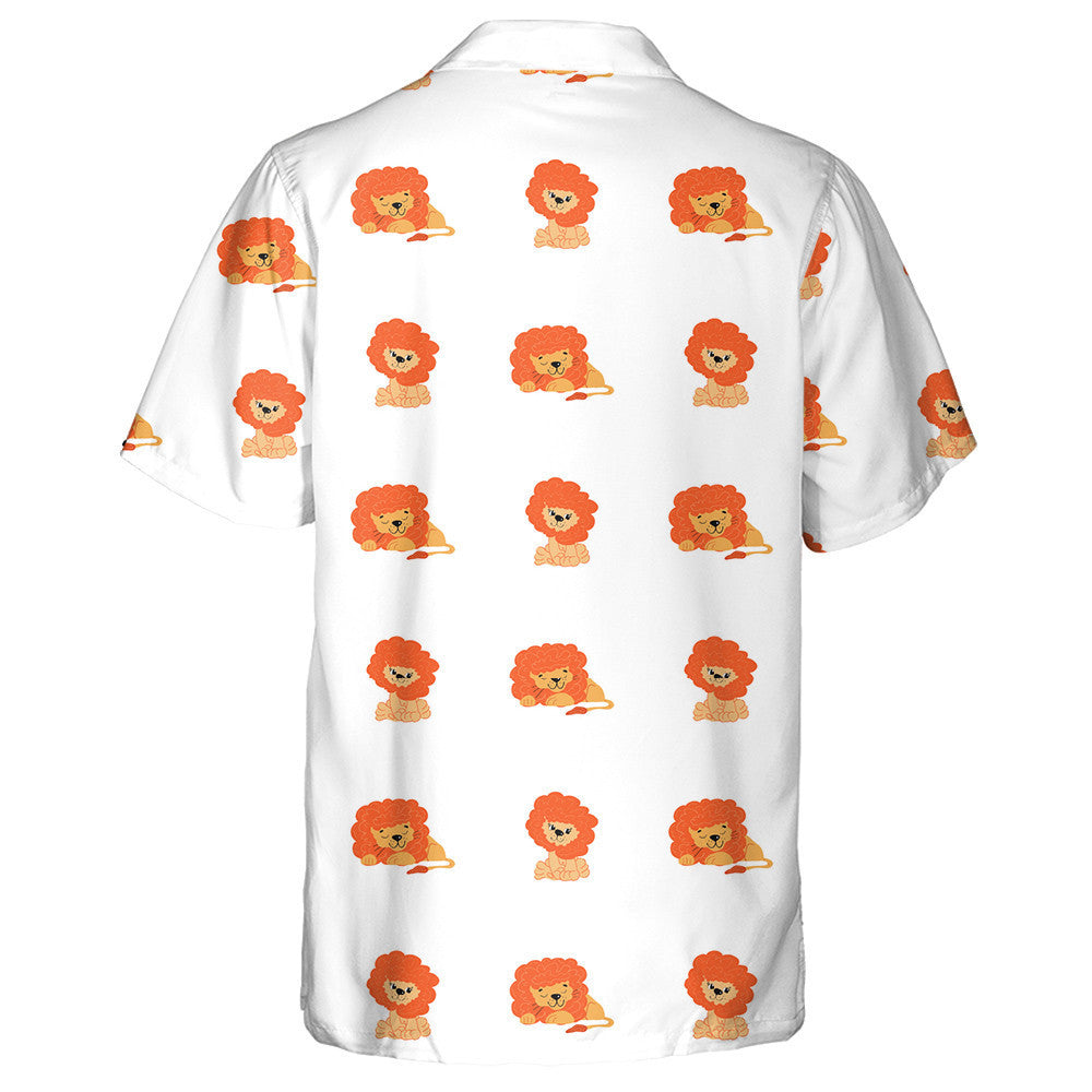 Lion Cub In Two Positions Sleeping And Sitting Hawaiian Shirt, Hawaiian Shirt Gift, Christmas Gift