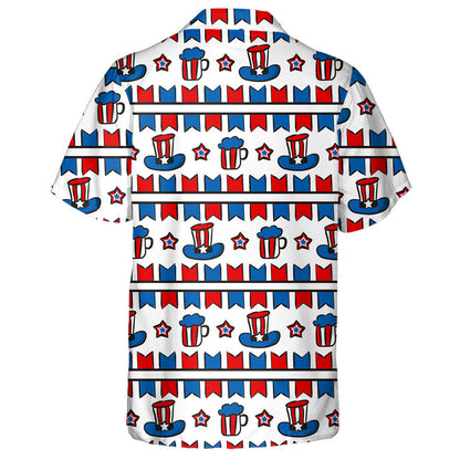 Proud Elements For July 4th In The National Colors Hawaiian Shirt, Hawaiian Shirt Gift, Christmas Gift