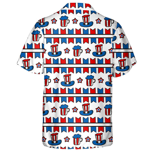 Proud Elements For July 4th In The National Colors Hawaiian Shirt, Hawaiian Shirt Gift, Christmas Gift