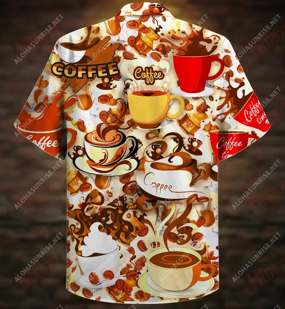 Everything Gets Better With Coffee Unisex Hawaiian Shirt Hobbies Short Sleeve Best Hawaiian Shirts Hawaiian Shirt Pattern Hawaiian Shirt Gift, Christmas Gift