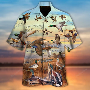 Wildlife Duck Duck Goose Beauty Nature Design Hawaiian Shirt, Hawaiian Shirt Gift, Christmas Gift