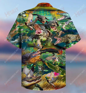 You Croc My World Crocodile And Duck Unisex Hawaiian Shirt Hobbies Hawaiian T Shirts Hawaiian Crazy Shirts Hawaiian Shirt Pattern, Hawaiian Shirt Gift, Christmas Gift