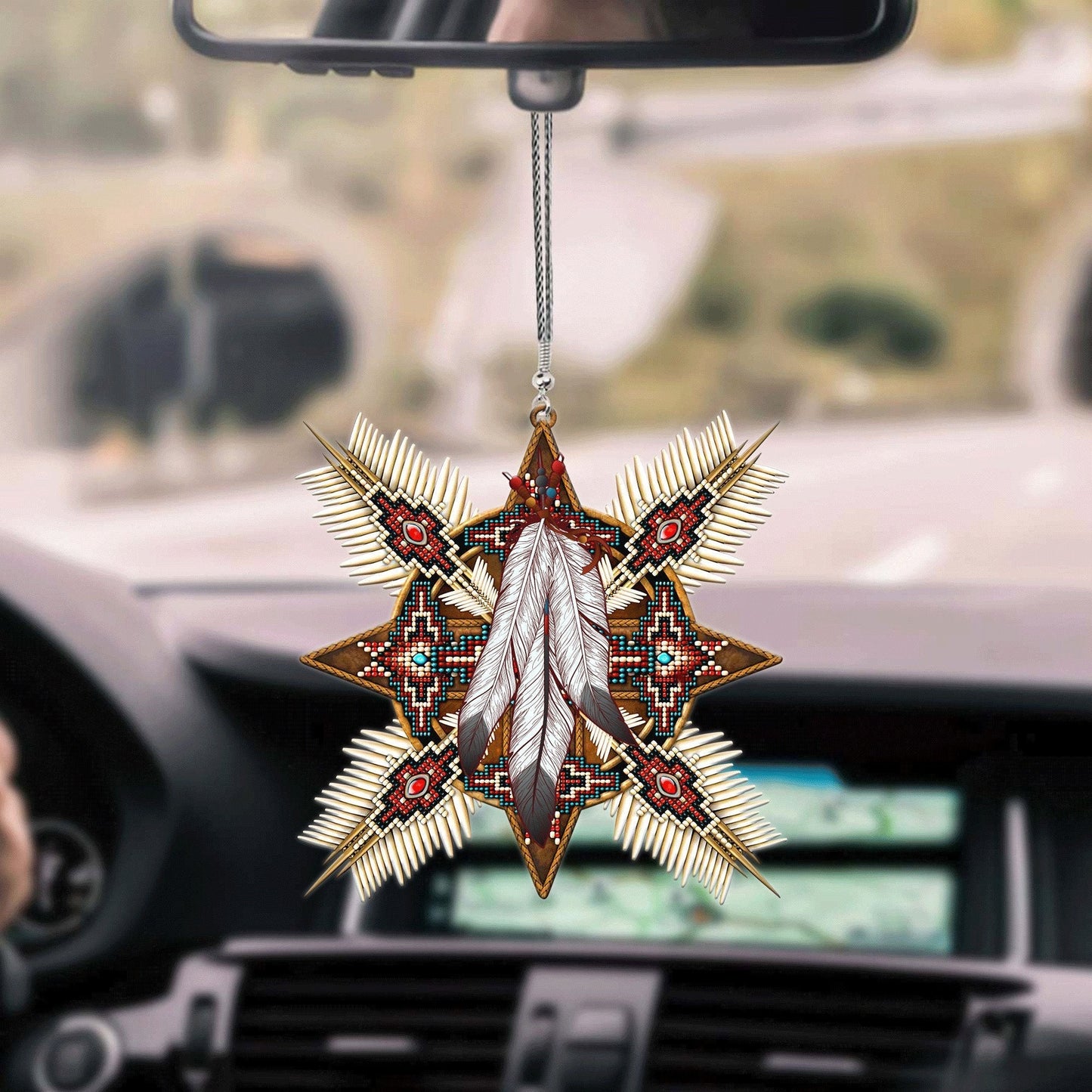 Native American Car Hanging Ornament, Car Hanging Mirror Accessories, Christmas Decoration