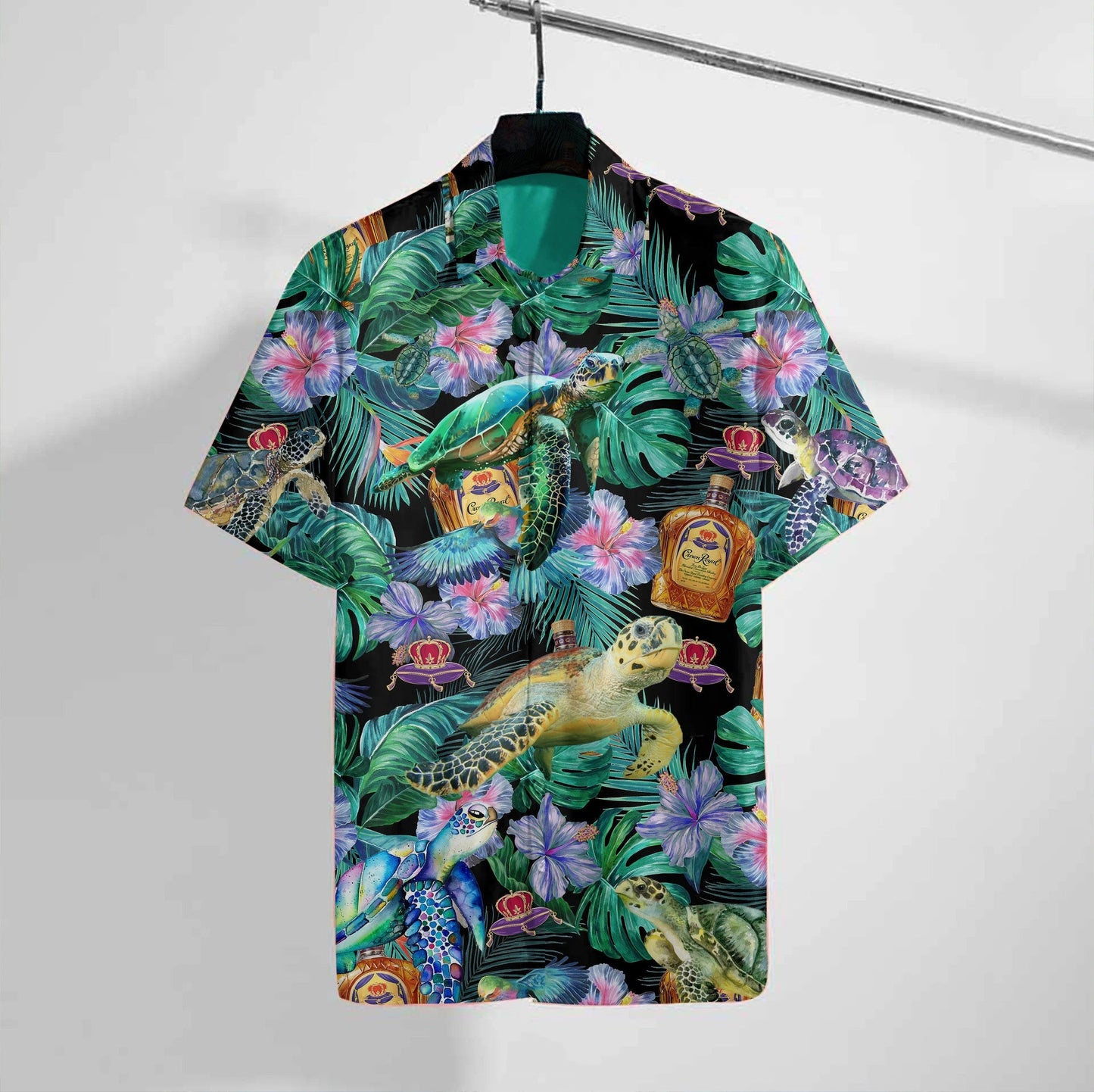 Love Wine Tropical Jungle Design Hawaiian Shirt, Hawaiian For Gift